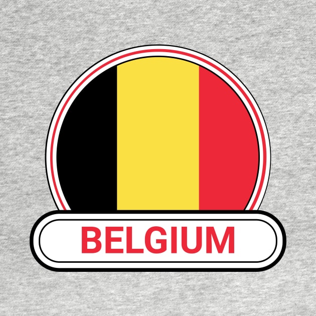 Belgium Country Badge - Belgium Flag by Yesteeyear